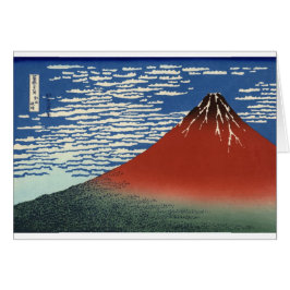 Fuji-berget Vulkan Japan Målning Hälsningskort