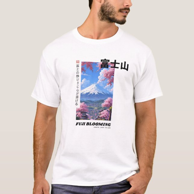 Fuji Blooming T Shirt (Framsida)