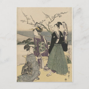 Fuji, Falcon och Eggplant (Utamaro) Vykort