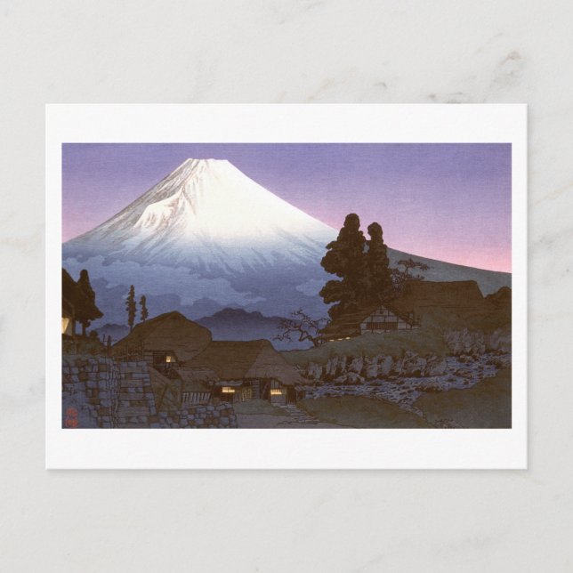 Fuji från Mizukubo [komei] Vykort (Framsida)