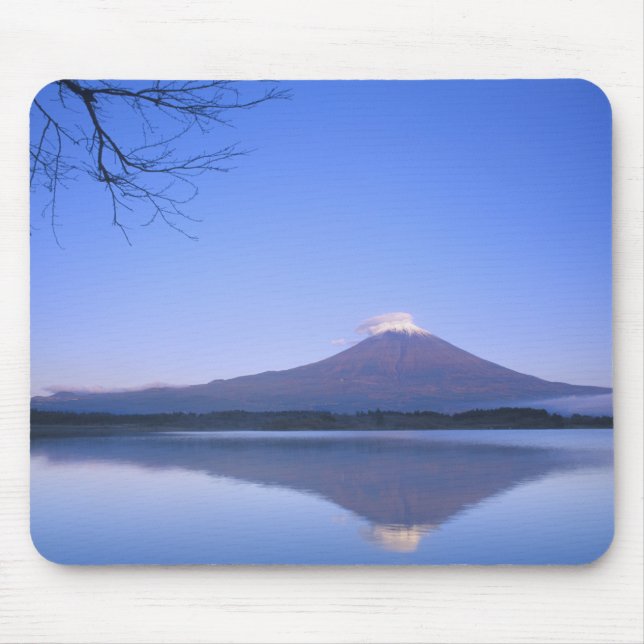 Fuji från Motosu Sjö, Yamanashi, Japan Musmatta (Framsidan)