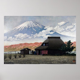 Fuji från Narusawa Kawase Hasui 1952 Poster