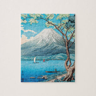 Fuji från Sjö Yamanaka av Hiroaki Takahashi Pussel