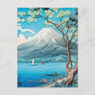 Fuji från Sjö Yamanaka av Hiroaki Takahashi Vykort