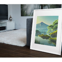 Fuji från Tago Bay - Japansk Landscape Wallart