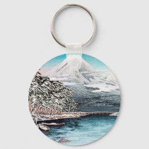 Fuji från Tagonoura, Snö Hiroaki Takahashi Nyckelring