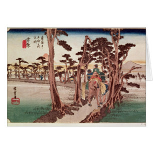Fuji från Yoshiwara Hälsningskort