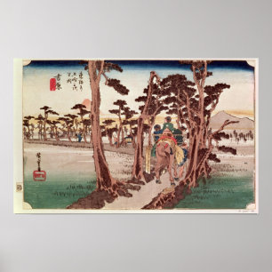 Fuji från Yoshiwara Poster