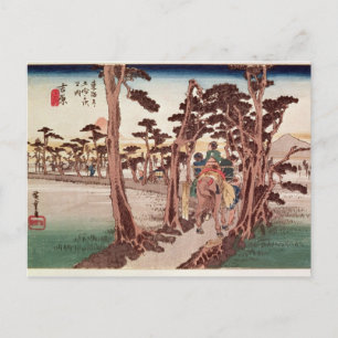 Fuji från Yoshiwara Vykort