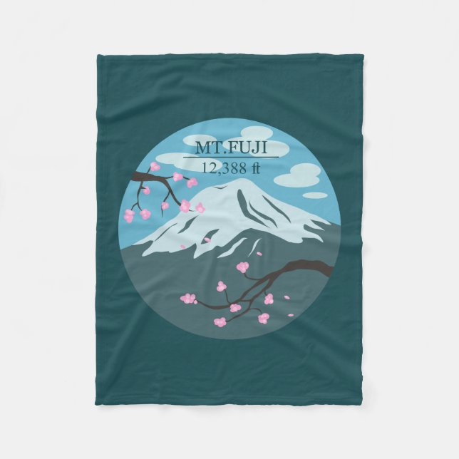 Fuji-höjden Fleecefilt (Framsidan)