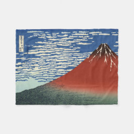 Fuji i Clear Weather (Red Fuji) (Hokusai) Fleecefilt