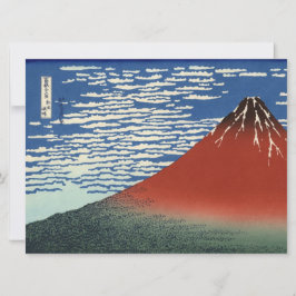 Fuji i Clear Weather (Red Fuji) (Hokusai) Kort