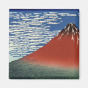Fuji i Clear Weather (Red Fuji) (Hokusai) Magnet