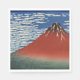 Fuji i Clear Weather (Red Fuji) (Hokusai) Pappersservett