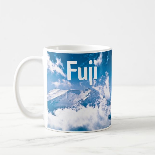 Fuji, i molnen, Japan Kaffemugg (Vänster)