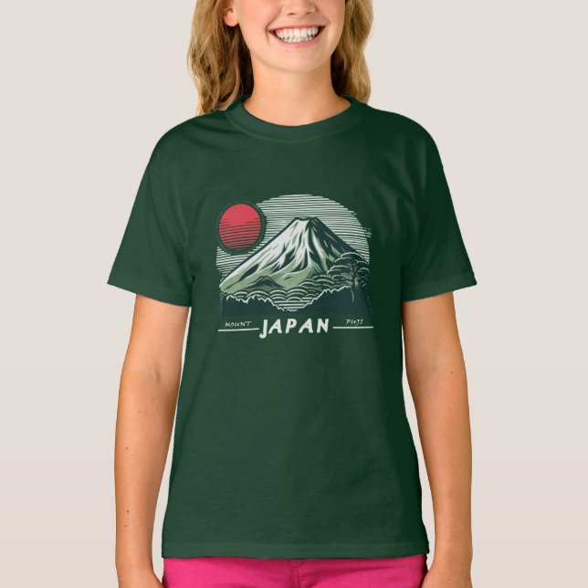 Fuji Japan Asia T-Shirt (Framsida)