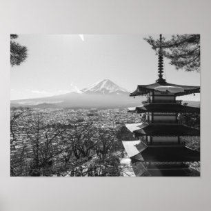 Fuji Japan Scenia View Ligcape Poster