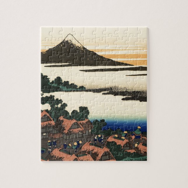 Fuji Japan Sunset Pussel (Vertikal)