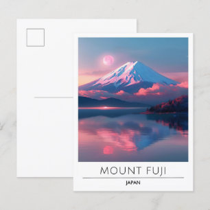 Fuji Japan Travel Vykort