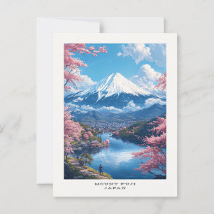 Fuji Japan Travel-vykort Vykort