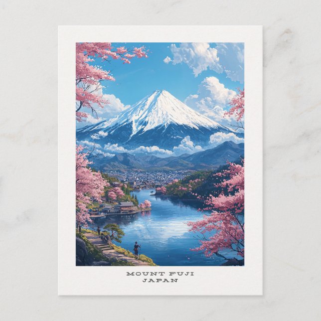 Fuji Japan Travel-vykort Vykort (Framsida)