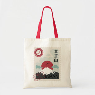 Fuji Japansk Frimärke-tokyo Made Japan Bag Tygkasse