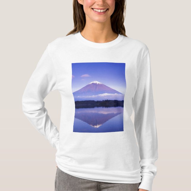 Fuji med Lenticular Cloud, Motosu Sjö, T-shirt (Framsida)
