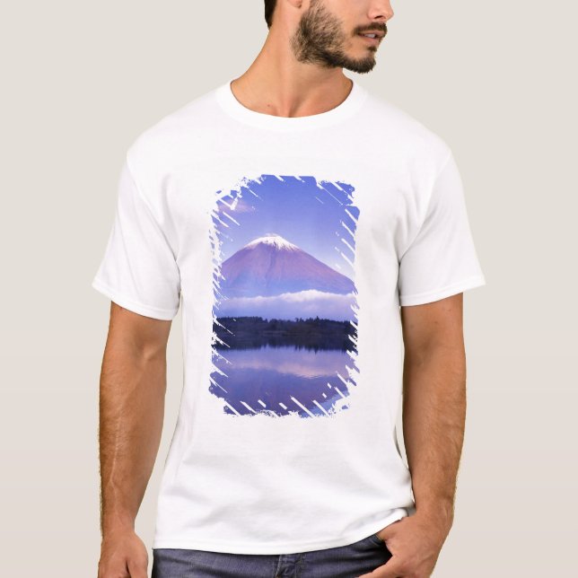 Fuji med Lenticular Cloud, Motosu Sjö, T-shirt (Framsida)