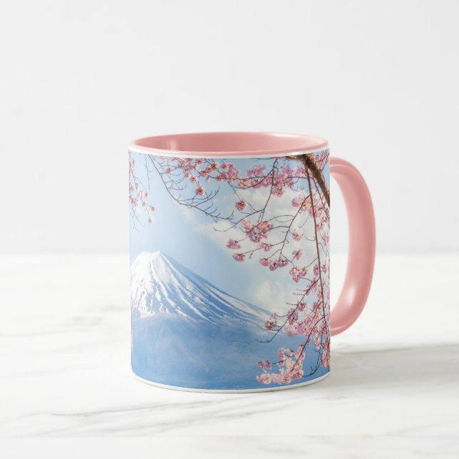 Fuji Mountain | Kawaguchiko Sjö | Vår i Japan Mugg (Framsida höger)