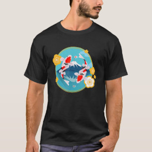 Fuji och Koi Fish Zen Carp Vatten Fish Pond G T Shirt