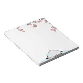 Fuji och Sakura: 5,5 x 6 tum Anteckningsblock - 40