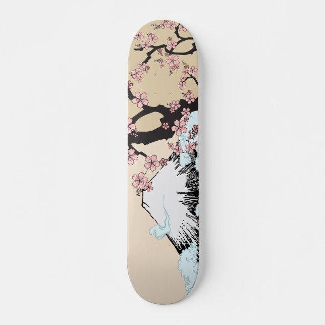Fuji och Sakura: Mini Skateboard Bräda 18,5 Cm (Framsida)