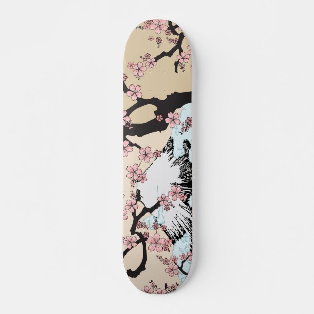Fuji och Sakura: Mini Skateboard Bräda 18,5 Cm (Framsida)