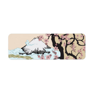 Fuji och Sakura: Returadressetikett Returadress Etikett
