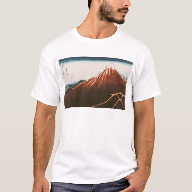 Fuji ovanför Lightning'en T-shirt (Framsida)
