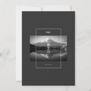 Fuji på Black & White Inbjudningar