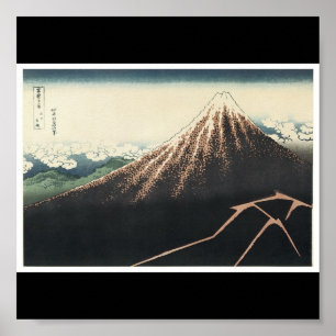 Fuji, Poster av japansk målning c. 1830-1832