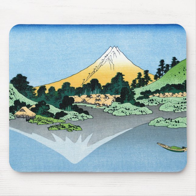 Fuji reflekterar i Sjö Kawaguchi Hokusai Musmatta (Framsidan)