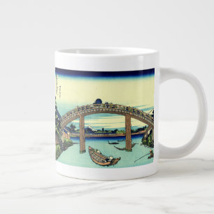 Fuji såg genom bron i Fukagawa Jumbo Mugg