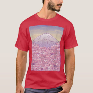 Fuji Sakura Cherry-Blommar T Shirt