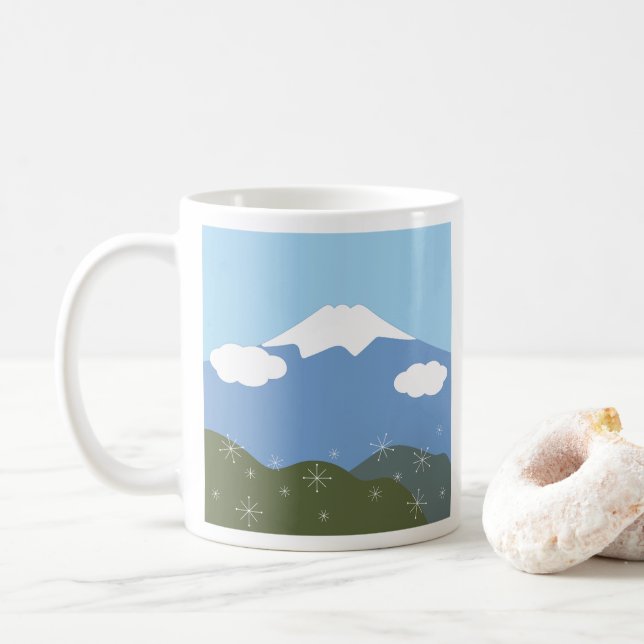Fuji-san Kaffemugg (Med munk)