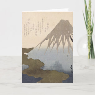 Fuji under Snö Kort