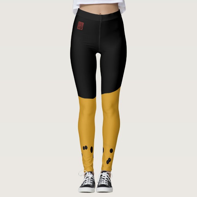 Fujigoshinkamonkurokirasya-Jinbaori Leggings (Framsida)