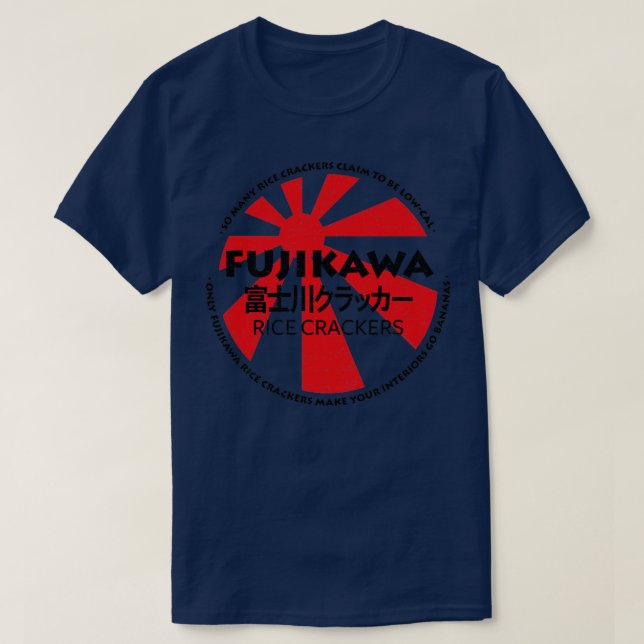 Fujikawa Ris Crackers Black RxTp1 T Shirt (Design framsida)