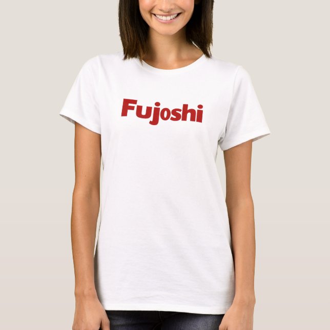 Fujoshi Simple Red Slogan T Shirt (Framsida)