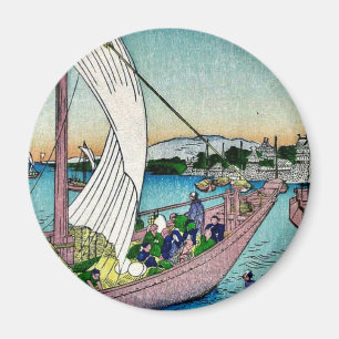 Fukeiga vid Ando, Hiroshige Ukiyoe Magnet