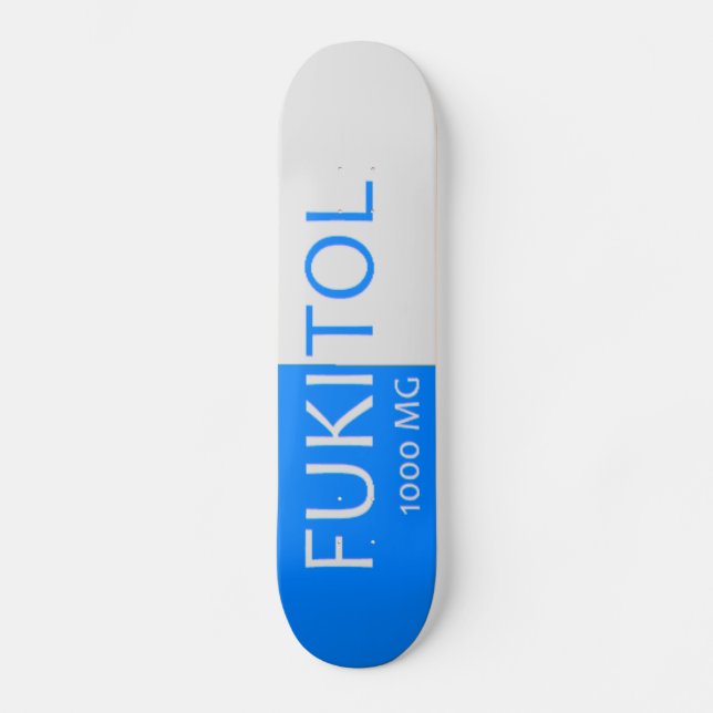 Fukitol PillSkateboard Mini Skateboard Bräda 18,5 Cm (Framsida)