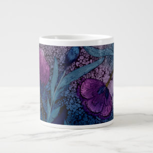 Fuksia blom jumbo mugg