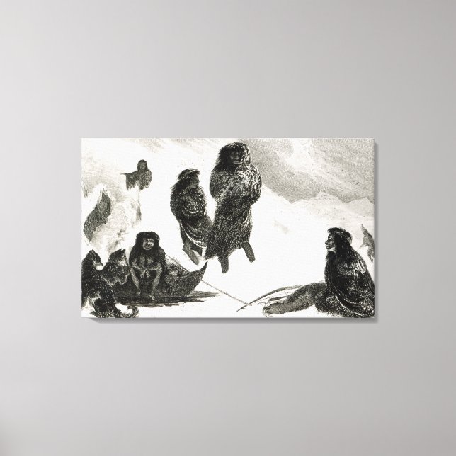 Fuktade som ska bedriva handel i Zapallos Canvastryck (Framsida)