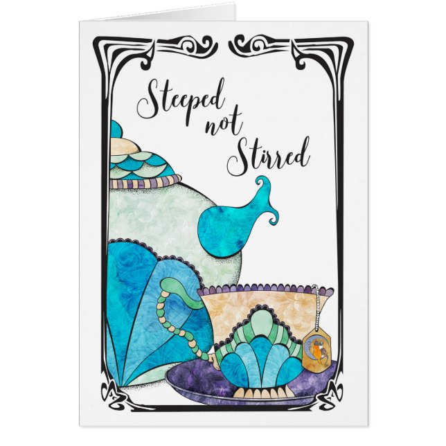 Fuktat inte rört hälsningskort (Framsidan)